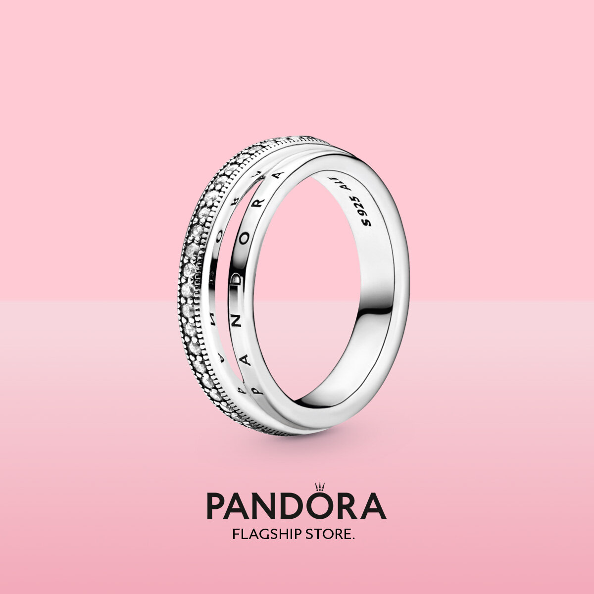 2021 Original Pandoras Triple Band Pav?Ring