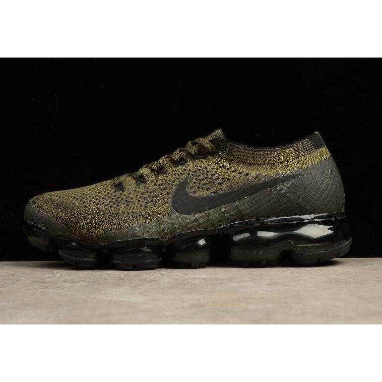 Asli Nike Vapormax 2018 Pria Air Berjalan Maxs Sepatu Olahraga Warna: Hijau Tentara