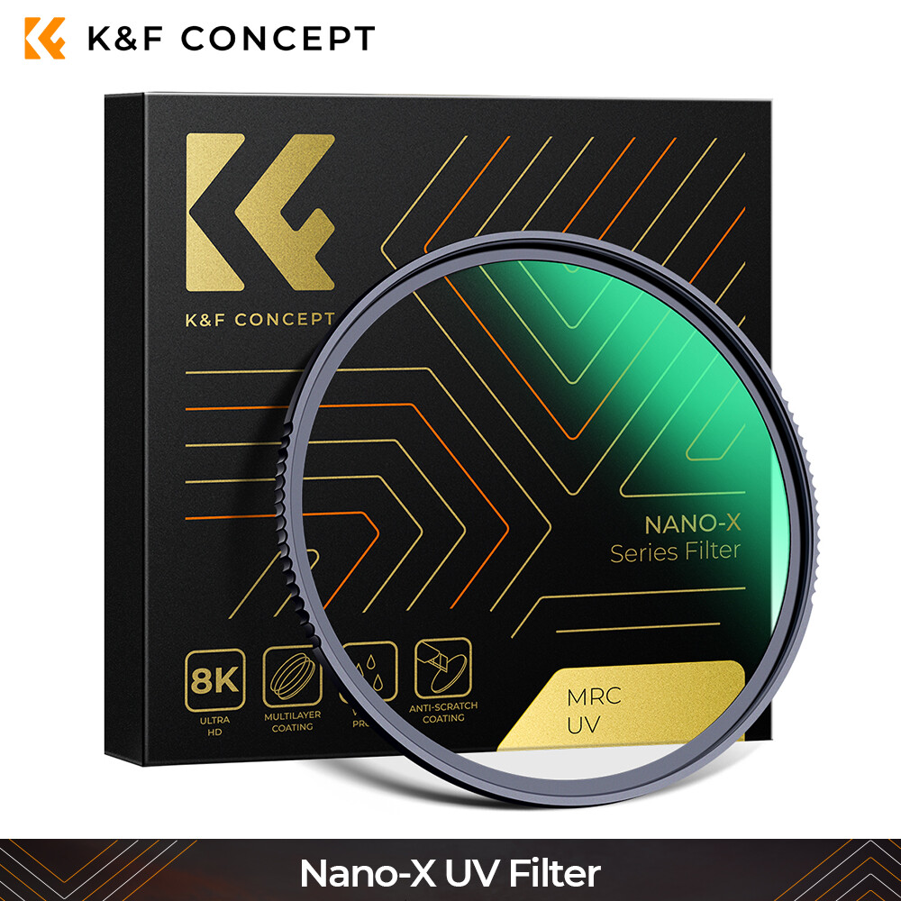K&F Concept MCUV Filter Slim Frame SCHOTT glass Nanometer Coating Filters KF 100% Original NANO Series 37/40.5/43/46/49/52/55/58/62/67/72/77/82/86/95 MM Camera Lenses Filter