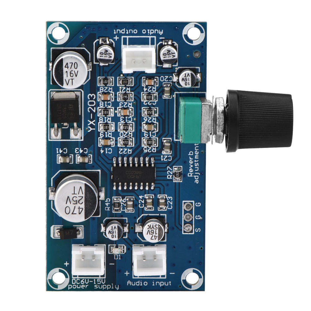 Microphone Reverberation Board Microphone Reverberation Plate Audio Power Amplifier Board Single Channel Single Channel Microphone Reverberation Board
