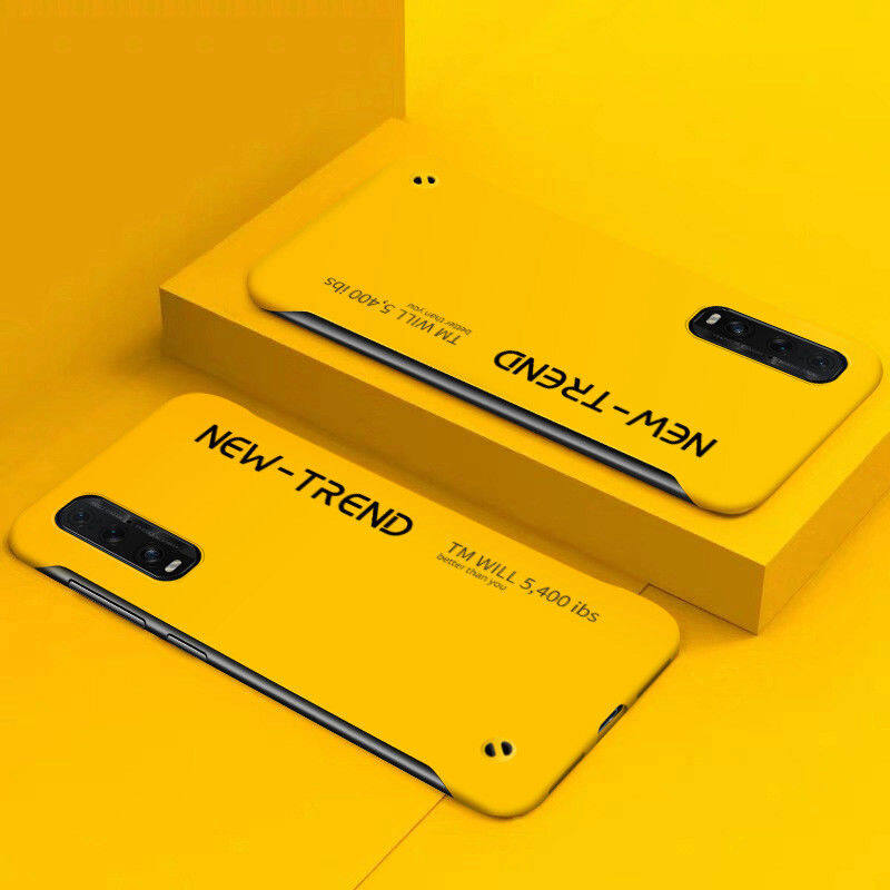 Case For Oppo Find X2 Pro Casing Borderless Hard Shell Phone Case Trendy Fashion All Inclusive Pc Hard Case Back Cover Simple Frosted Phone Case