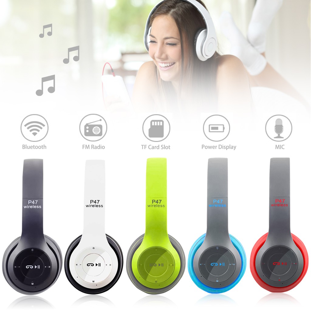Casque Bluetooth P47 Extra Bass Casque sans fil avec micro_voghion.com