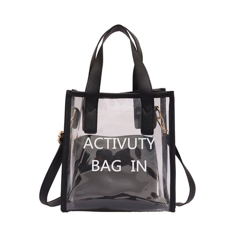 Clear Handlebag Shoulder Bag Candy Bag Creative Summer Beach Decor With Inner Bag For Women