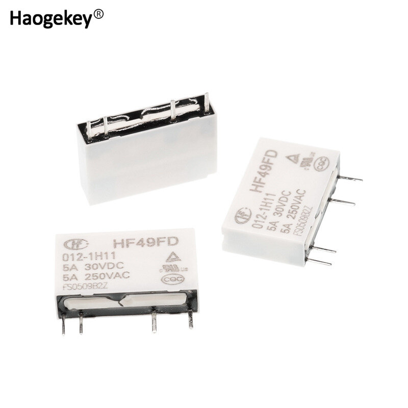 Relay hf49fd-005 012 024 1h11 1h11t 1h12 t 4 feet 5a 5v 12v 24v