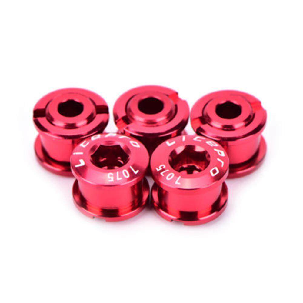 5x Bicycle Chainwheel Screws Chainring Wheel Bolt Bike Disc Screw Luminium Alloy
