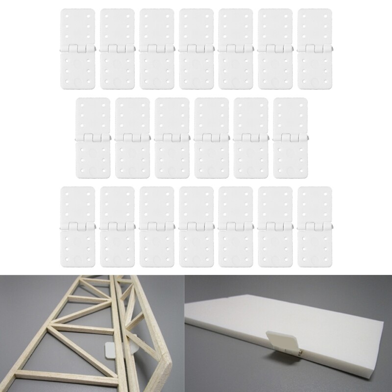 20pcs Hinge Linker Plastic Small for RC Airplane Aircraft Helicopter Fixed Wing Model Support
