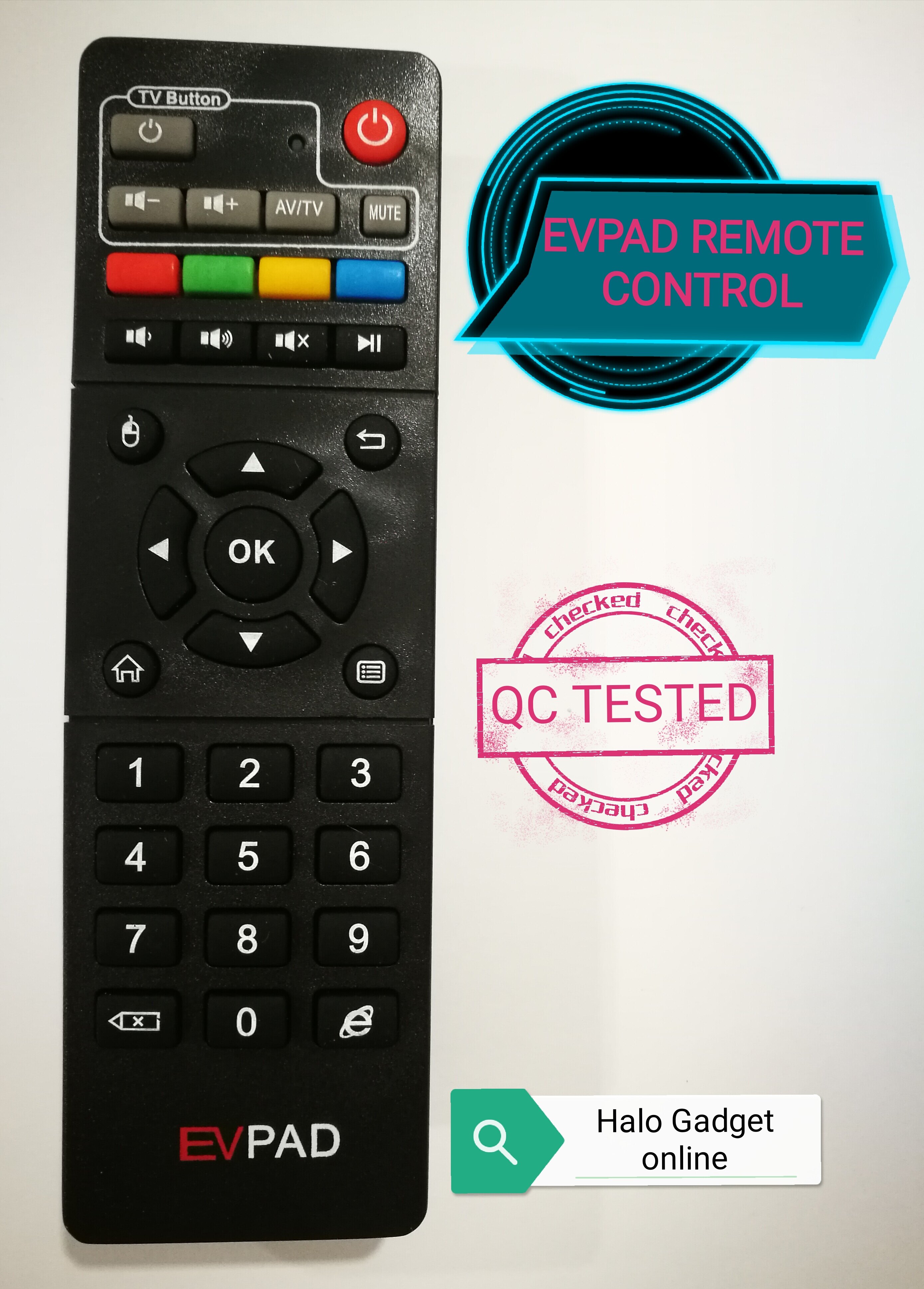 ORIGINAL EVPAD EPLAY REMOTE CONTROL FOR EVPAD3S/EVPAD3R/EVPAD2S TV