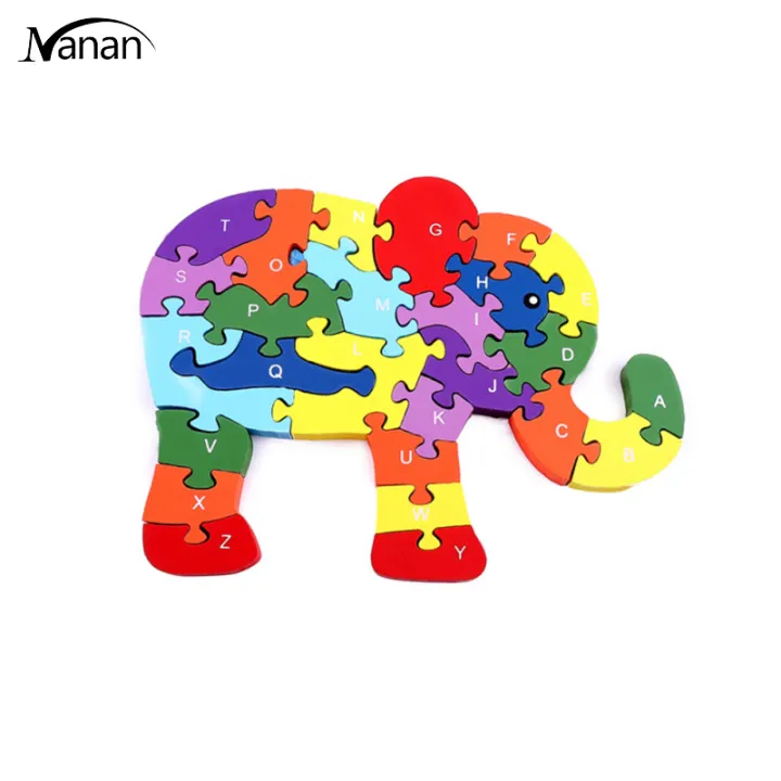 wooden jigsaw animals