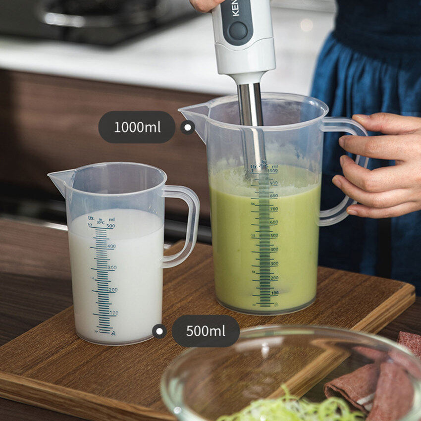 Nhựa tốt nghiệp cốc đo lường nhà bếp Baking lỏng biện pháp Jug cup container trong suốt đổ vòi Cốc Trộn công cụ