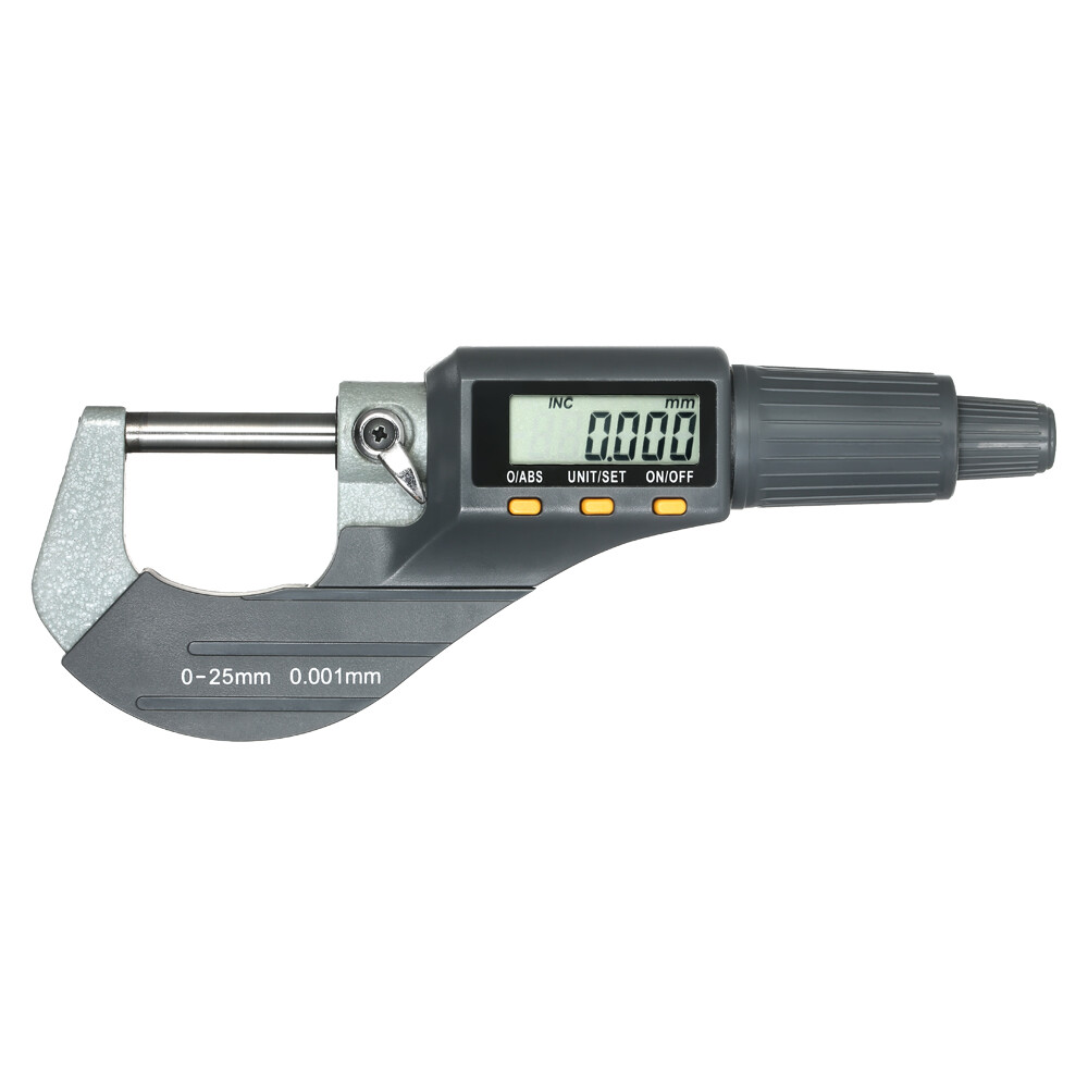 Digital Micrometer 0-25mm Electronic Digital Outside Micrometer 0.001mm High Precision Depth Micrometer Micro Caliper