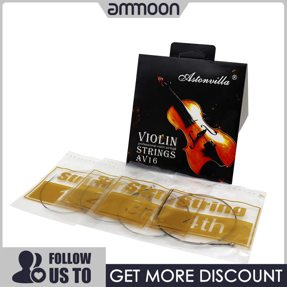 [ammoon]quà bí mật dây đàn guitar 4 chiếc dây vĩ cầm dây Trọn Bộ (E-A-D-G) cho 4/4 3/4 1/2 1/4 1/8 Violin