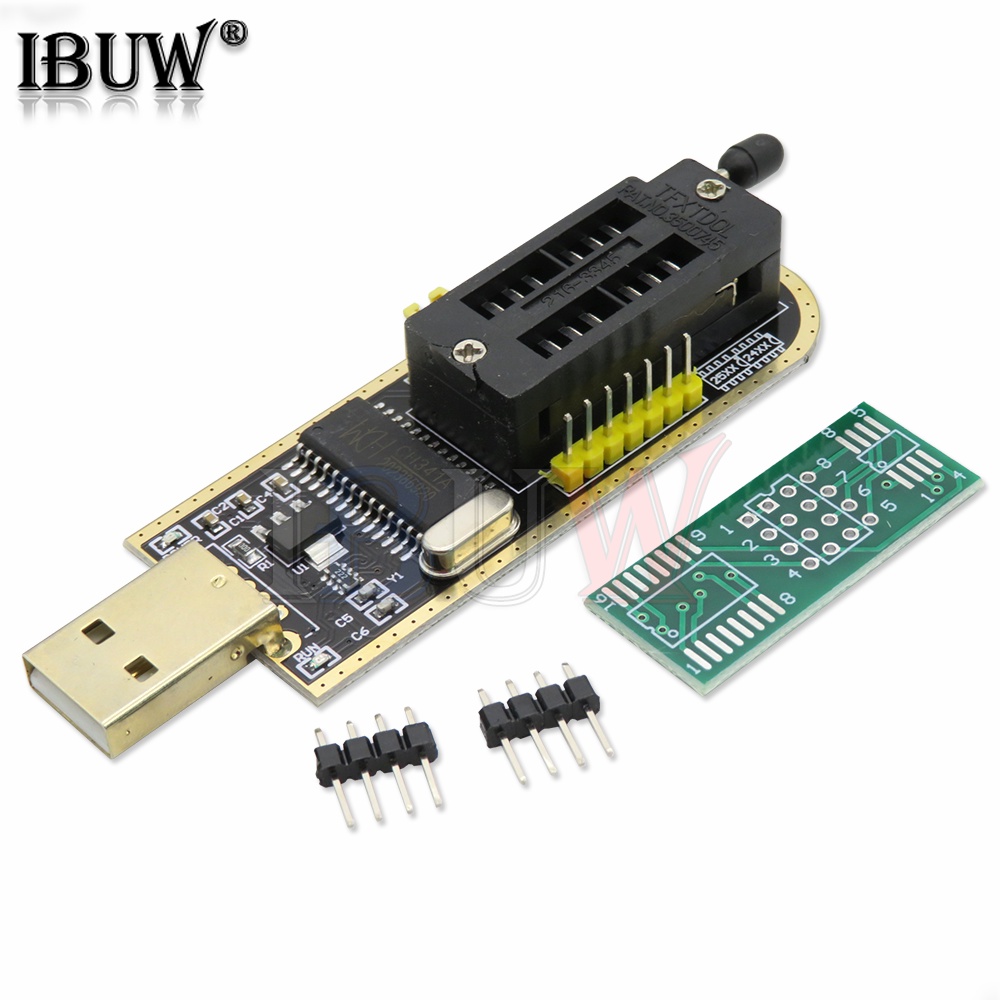 1pcs ch341a 24 25 loạt EEPROM Flash BIOS Bộ lập trình USB Mô-đun + soic8 SOP8 kẹp thử cho EEPROM 93cxx/25cxx/24Cxx