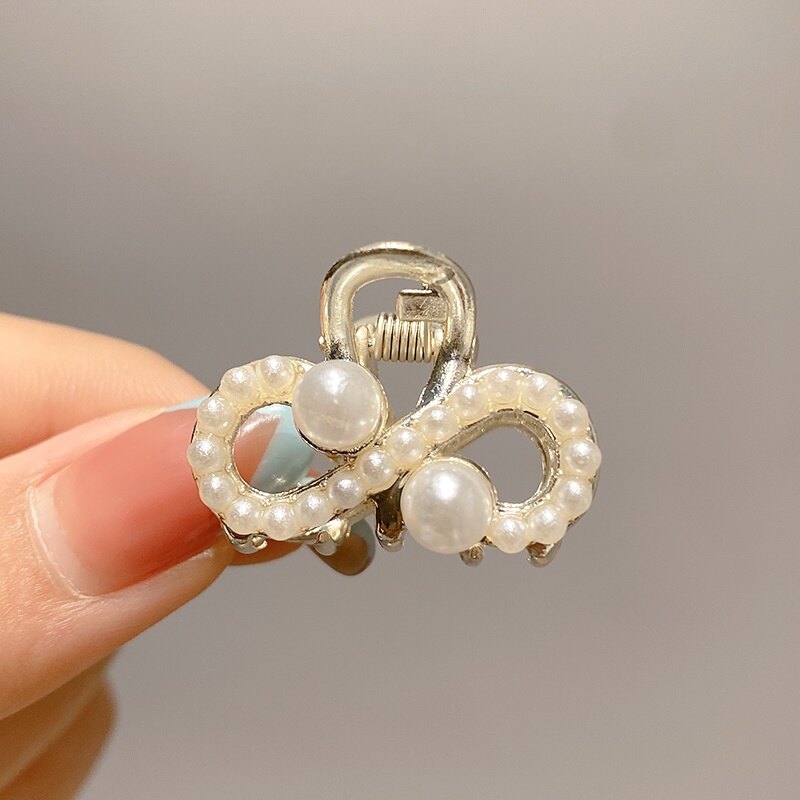 Ngọc trai giả và kẹp tóc giả ngọc trai