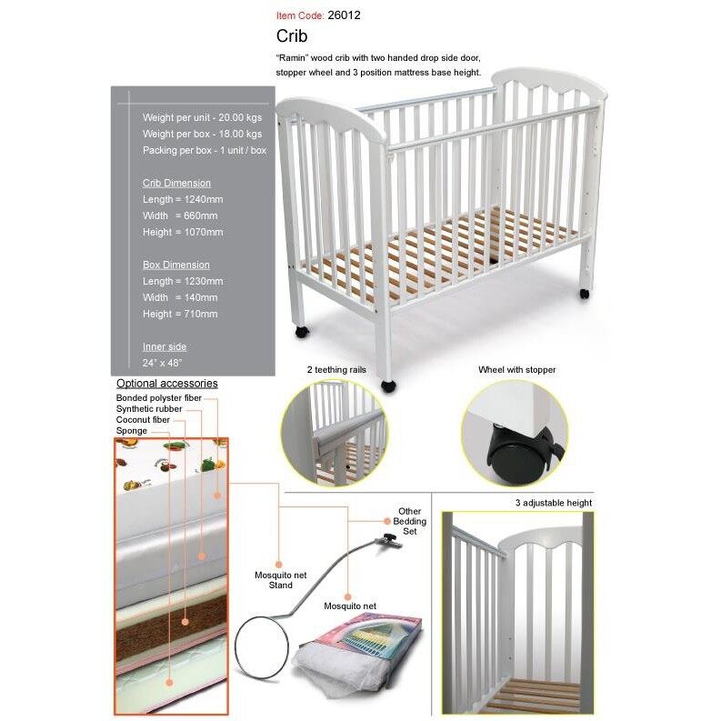 My dear baby clearance cot