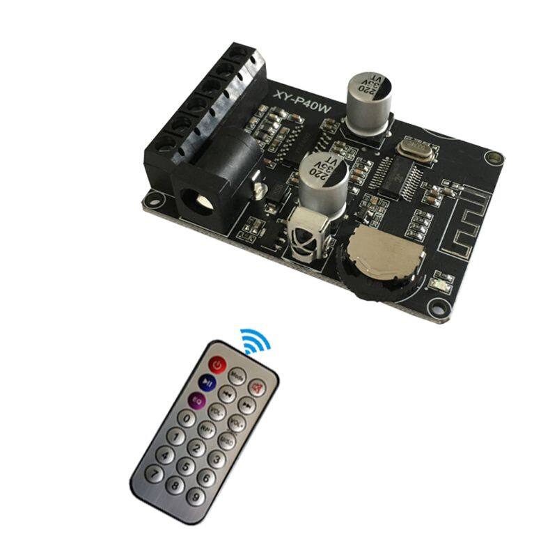 XY-P40W Bluetooth Digital Amplifier Board Audio Receiver Stereo Wireless No Remote Control Bare Metal 30/40W 12/24V