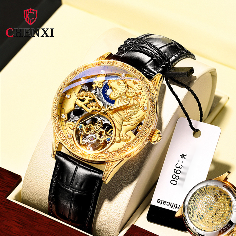 CHENXI Nd Watch Đồng Hồ Cơ Hoàn Toàn Tự Động Khóa Bướm 6029 Đồng Hồ Bánh