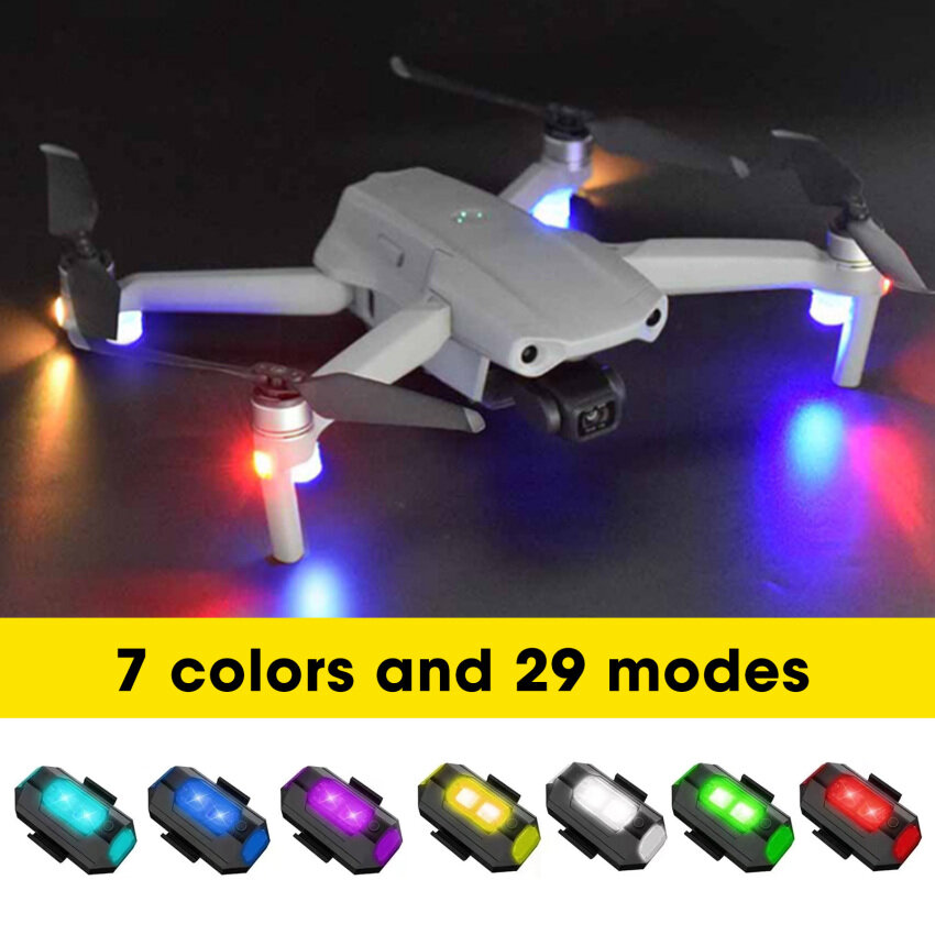 1 Bộ Đèn Nhấp Nháy Có Thể Sạc Lại Đèn LED Điều Khiển Từ Xa Điều Chỉnh Vị Trí Đèn LED Không Dây Cho Điều Khiển Từ Xa Cánh Cố Định Máy Bay Máy Bay Trực Thăng Phụ Tùng Tự Làm Cáp Sạc USB