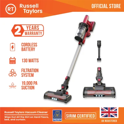 Russell Taylors Cordless Vacuum Cleaner VC-25 (Handstick Vacuum Cleaner Canister Vacuum Cleaner Portable Vacuum Cleaner Handheld Vacuum Cleaner)