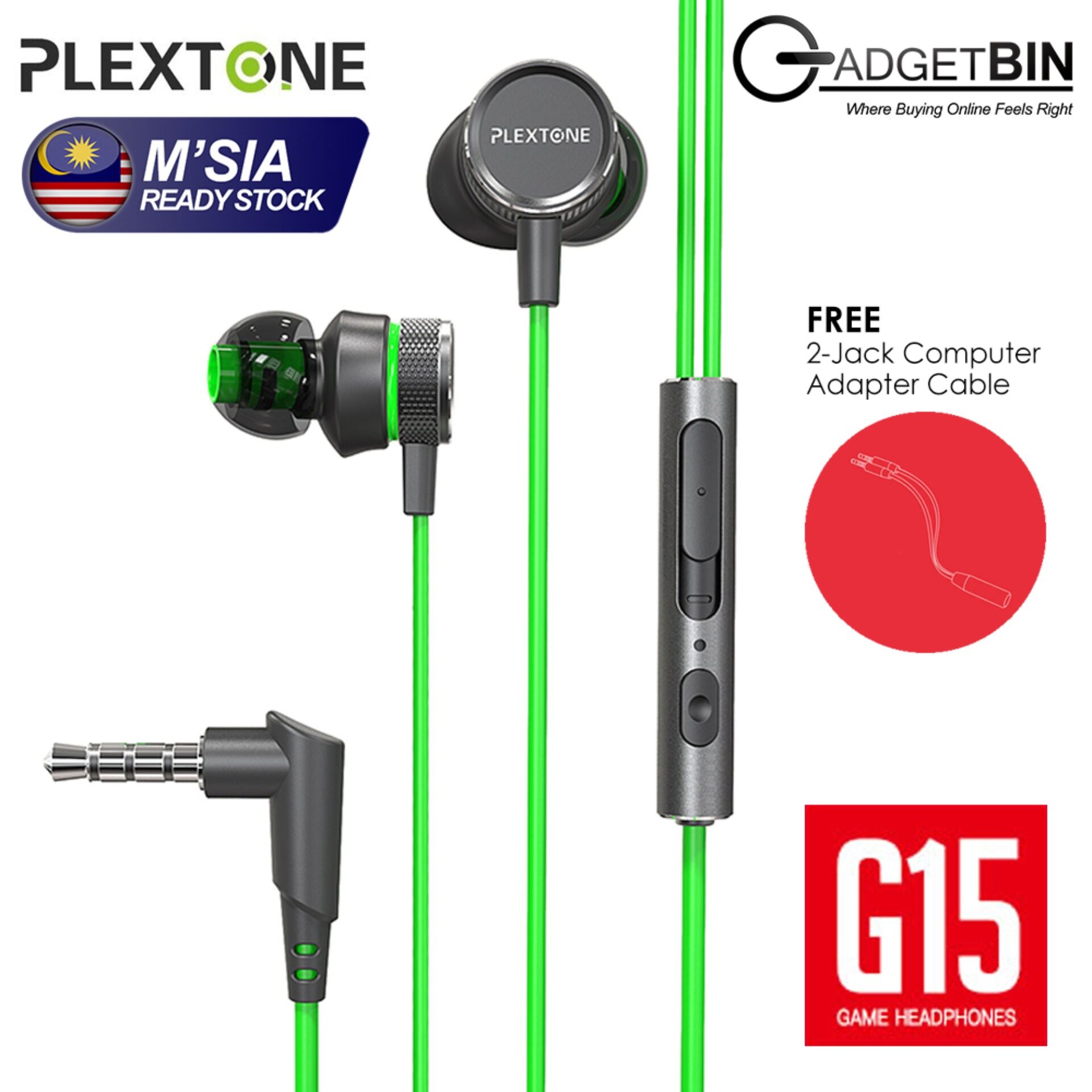 PLEXTONE Gaming Headset Hammering II G15 Magnetic Stereo Strong