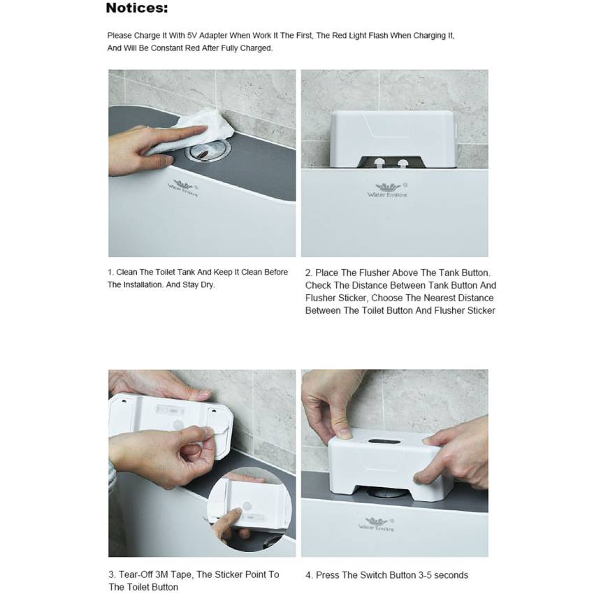 Non-Contact Smart Toilets Flush Sensor Button Infrared Induction Toilets Sensor Flushers Waterproof For Toilet Flush Switch