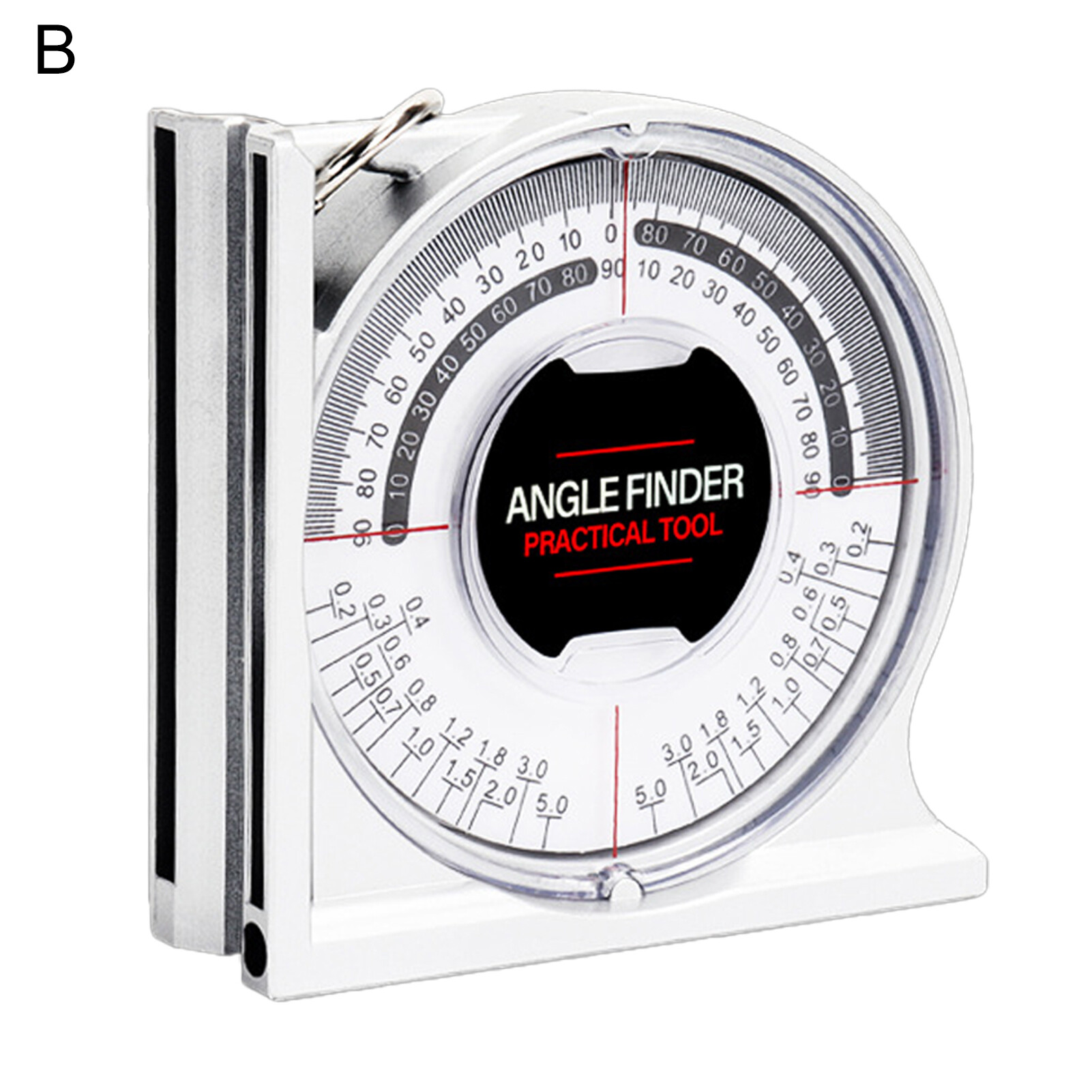 Kangshaibi Widely Used Angle Finder Strong Adsorption High Sensitivity Stable Protractor Gauge for Civil Engineering Professional Inclinometer Clear