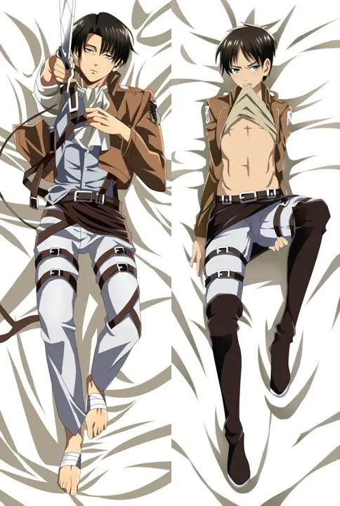 Anime Shingeki No Kyojin Ackerman Levi Body Boyfriend Pillow Case Attack On Titan Dakimakura Decorative Beautiful Cushion Covers Lazada Singapore