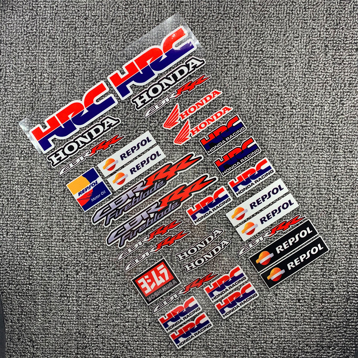 Phản Quang Mũ Bảo Hiểm Đề Can Dán Dành Cho Honda HRC Racing