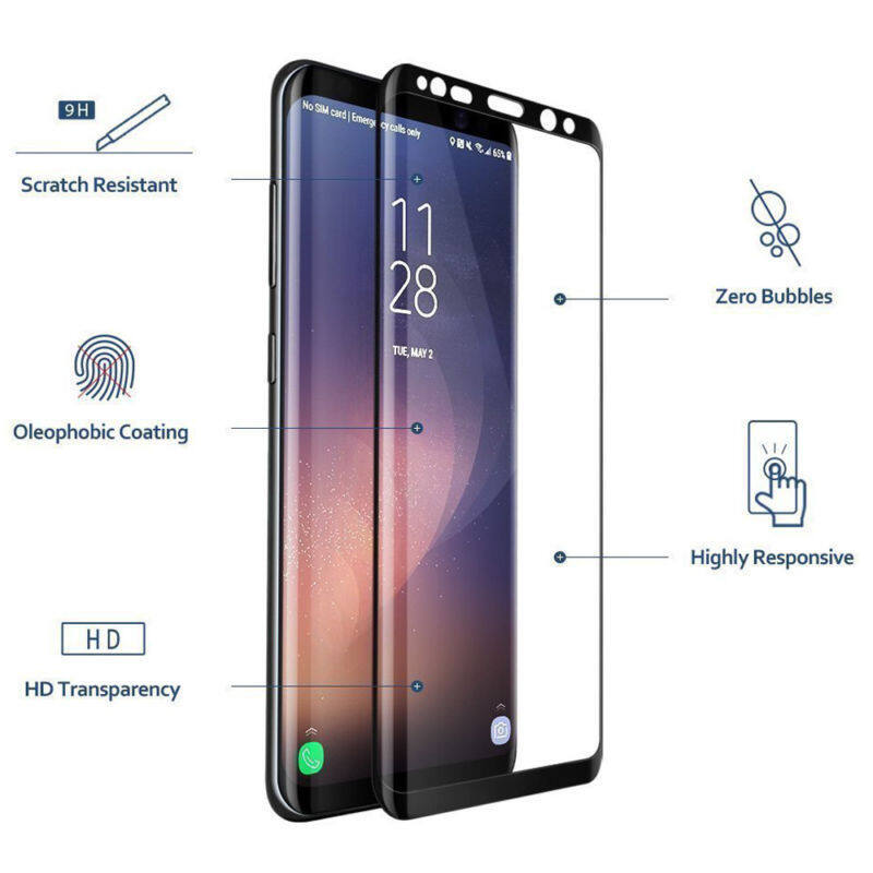 [Songful] 2 chiếc cho Samsung Galaxy Note 9 bọc hoàn toàn Miếng dán màn hình kính cường lực