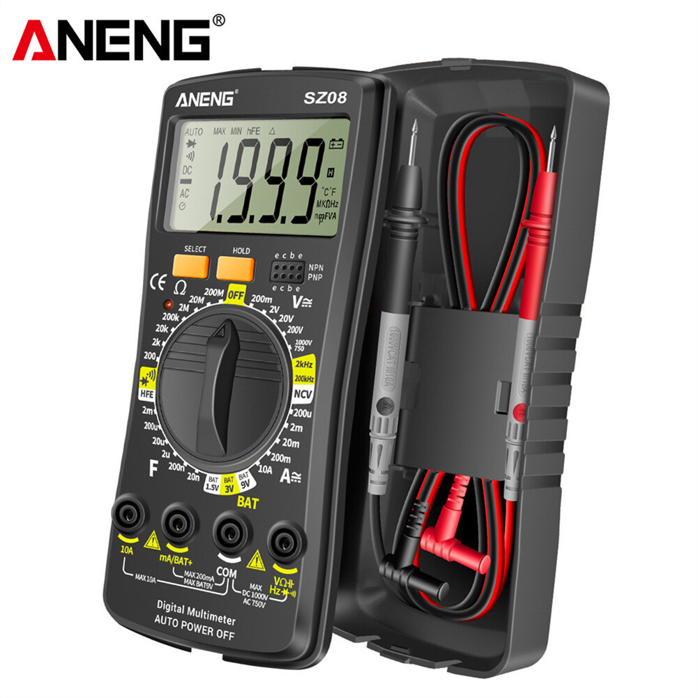 【⚡⚡Special Offer⚡⚡】ANENG SZ08 LCD Diode NCV Tester Meter 2000 Counts Split Digital Multimeter