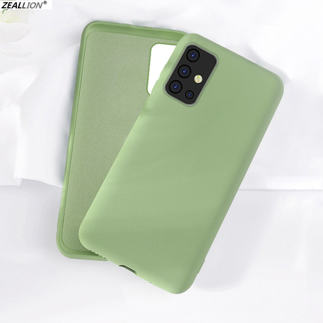 Zeallion for [Samsung Note 10 Pro A10 A80 A90 A51 A71 A7 2018 A6 Plus] Liquid Silicone Rubber Soft TPU Back Cover Baby-Skin Ultra Thin Shockproof Protective Shell Phone Case