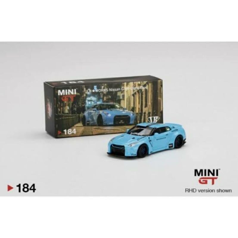 鑑賞用開封 MINIGT LBWK Nissan GTR Light blue 鑑賞用開封 MINIGT LBWK Nissan GTR Light blue Mini GT MiniGT
