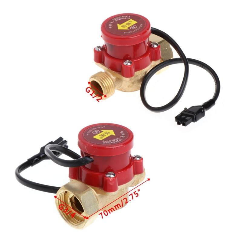 G1/2 Thread Water Flow Sensor Switch Pipe Boosting Pump Automatic Electronic Pump Control for Shower Low Water Pressure