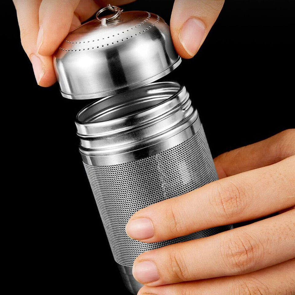 1PCS 304 Stainless Steel Loose Leaf Tea Infuser Spice Tea Strainer Diffuser Filter Large