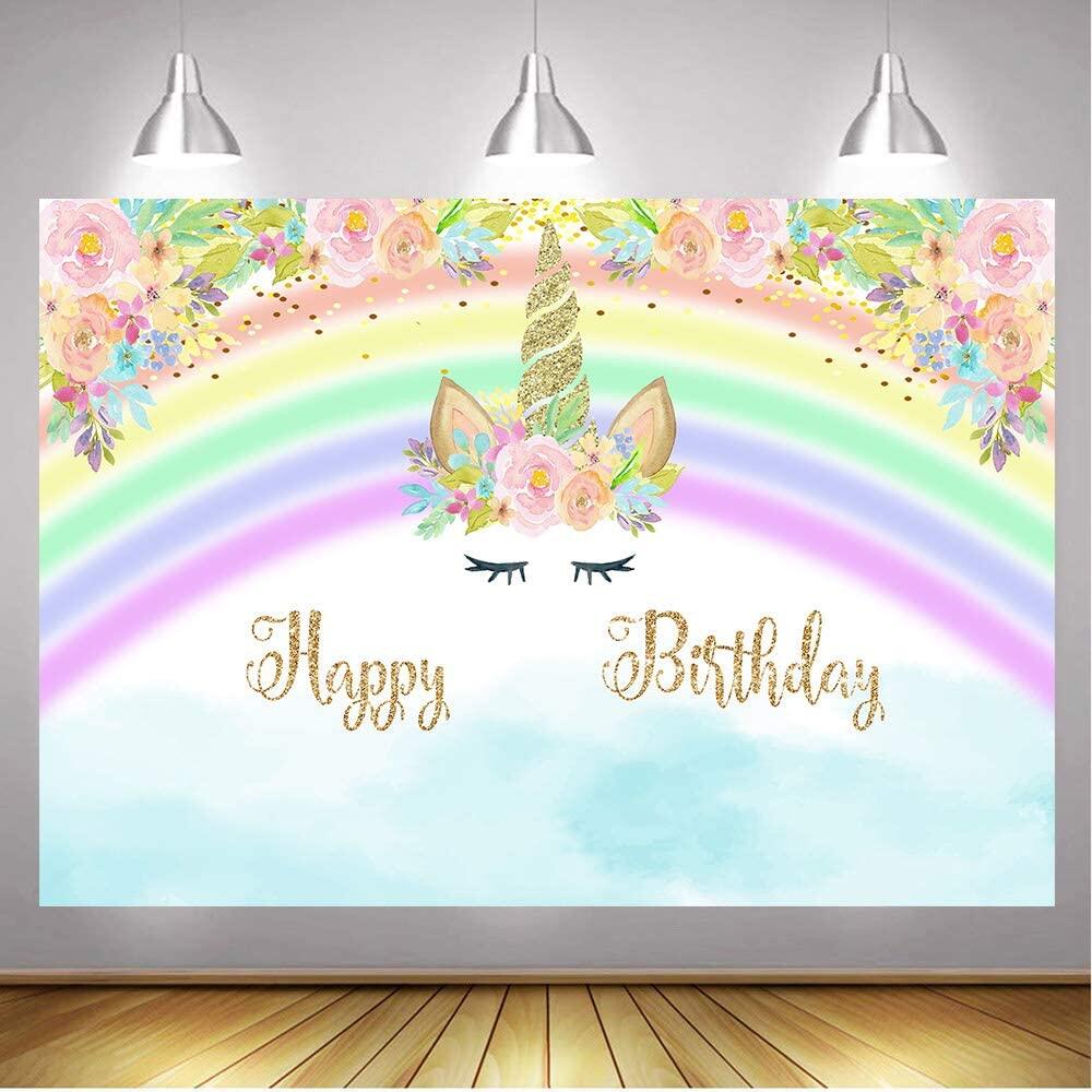 Paper Flower Unicorn Backdrop Decoration Wedding Birthday Party Supplies Fine