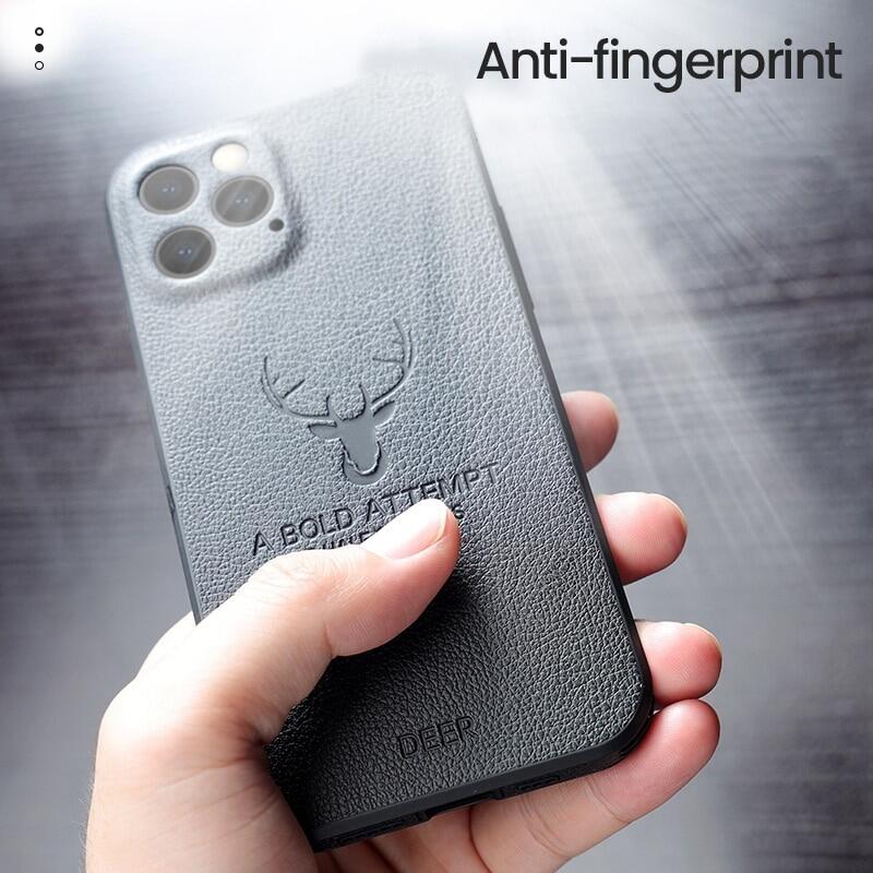 High quality Leather Square Frame Case For iPhone 15 pro max 14 pro max 14 plus 13 pro max 12 11 Pro Max 12Mini Deer Camera Protection Shockproof Cover Cases iphone 12 pro max casing