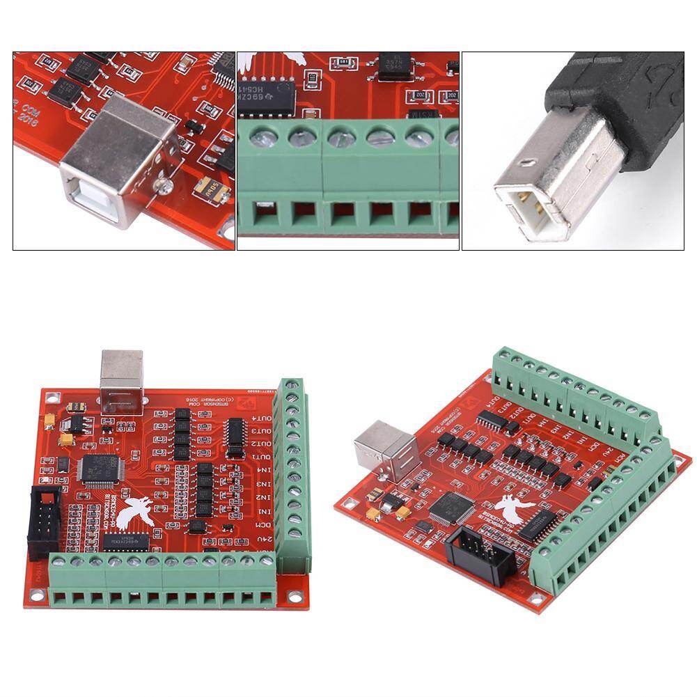 USB MACH3 100Khz Motion Controller Card Breakout Board for CNC Engraving