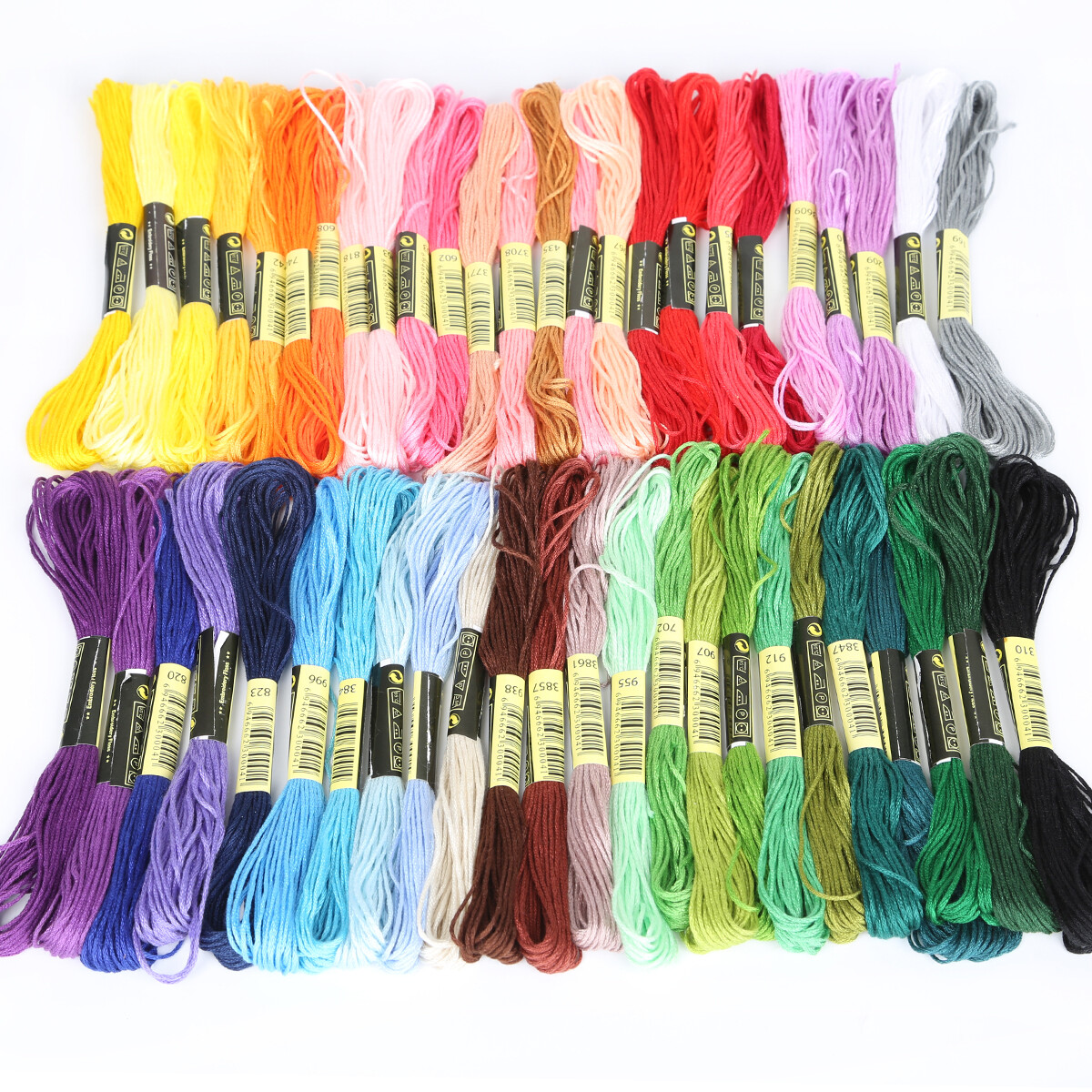 24-150pcs 7.5 Meters Cross Stitch Threads Embroidery Thread Embroidery Floss Set for DIY Homemade Craft Sewing Accessories