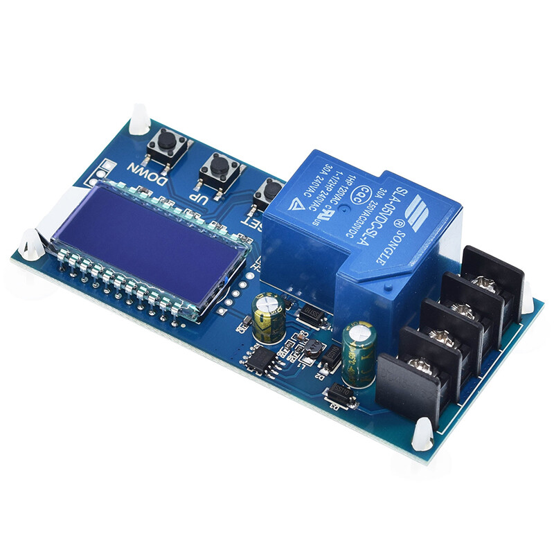 DC 6-60V 30A Storage battery Charging Control Module Protection Board Charger Time Switch LCD Display XY-L30A