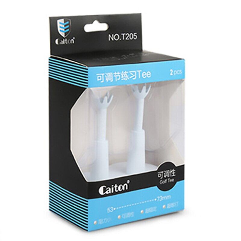 Wellsunny 2 pcs Golf Tee AdjustaBle Soft Golf Ball Holder Anti-flying Self Standing Sport QT019