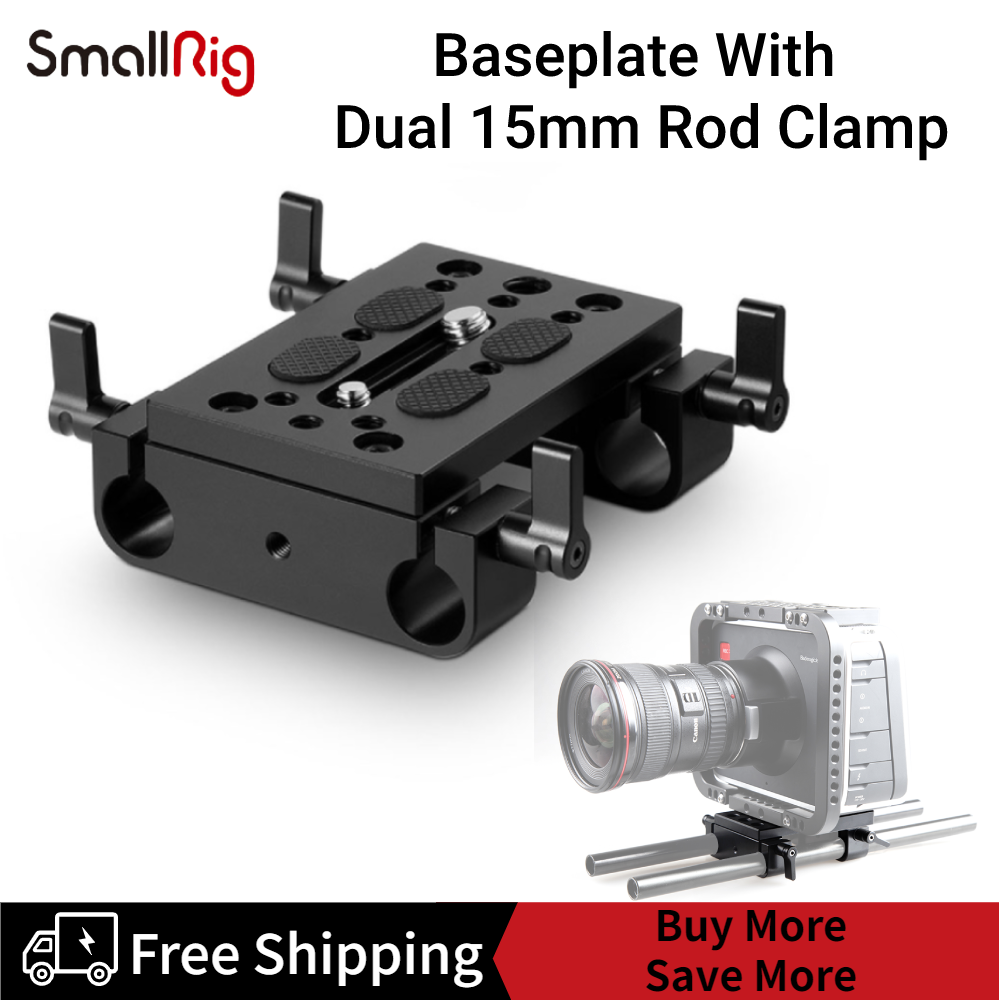 SmallRig Tấm đế với kẹp thanh 15mm kép 1775