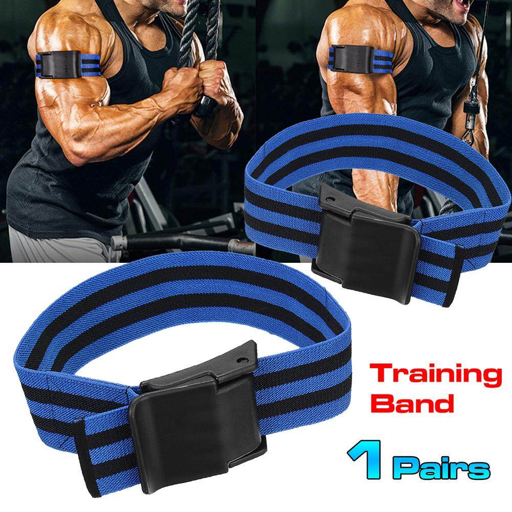 Honrane 2Pcs Fitness Gym Arm Muscle Strap Blood Flow Restriction Occlusion Traing Belt