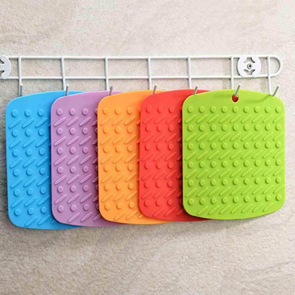 Doxiy 1 MÁY TÍNH Đa Năng Silicone Cách Nhiệt Thảm Nhà Bếp Placemat Có Chống Dáng Cạp Chống Trượt Và Cao chống nhiệt độ (màu ngẫu nhiên)