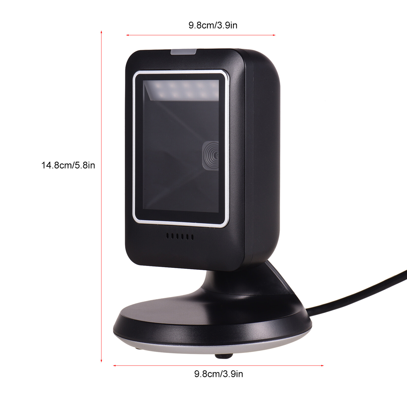 KKmoon MP6300Y 1D/2D/QR Omnidirectional Barcode Scanner USB Wired Bar Code Reader CMOS Image Hand-Free for Supermarket Bookstore Retail Hospital