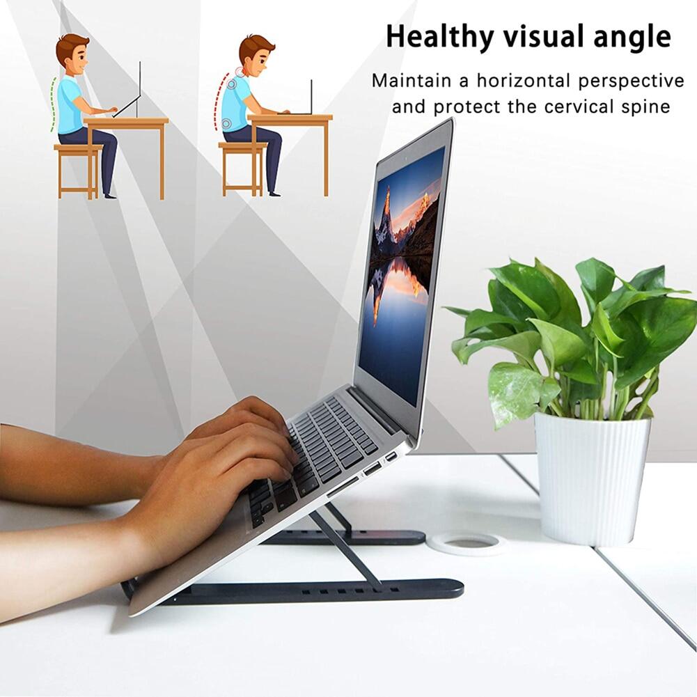 Zeallion Xách Tay Có Thể Gập Lại Máy Tính Xách Tay Đứng, Sổ Tay Hỗ Trợ Dành Cho Macbook Pro Giá Đỡ Máy Tính Xách Tay, Giá Đỡ Làm Mát Bằng Nhôm