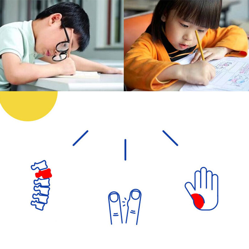 【ZNBY】Two-Finger Grip Silicone Baby Learning Writing Tool Writing Pen Writing Correction Device Children Stationery Gift