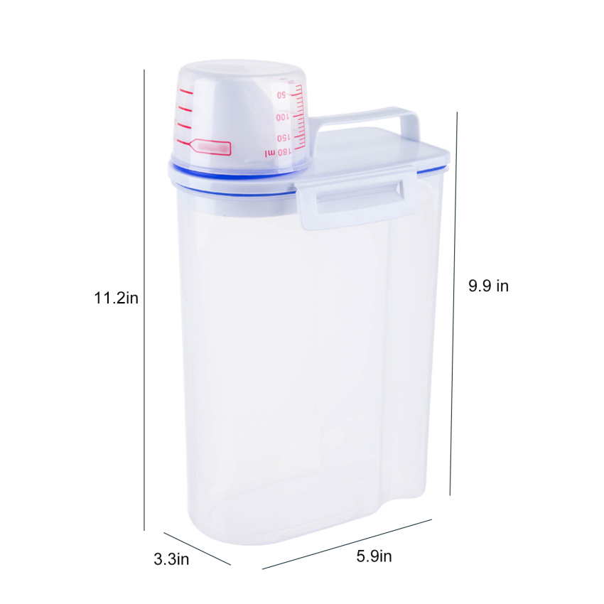 Hộp Đựng Chất Tẩy Rửa Đồ Giặt Gia Dụng Bằng Nhựa Hộp Đựng Đồ Kín Đóng Hộp Cầm Tay Có Nắp