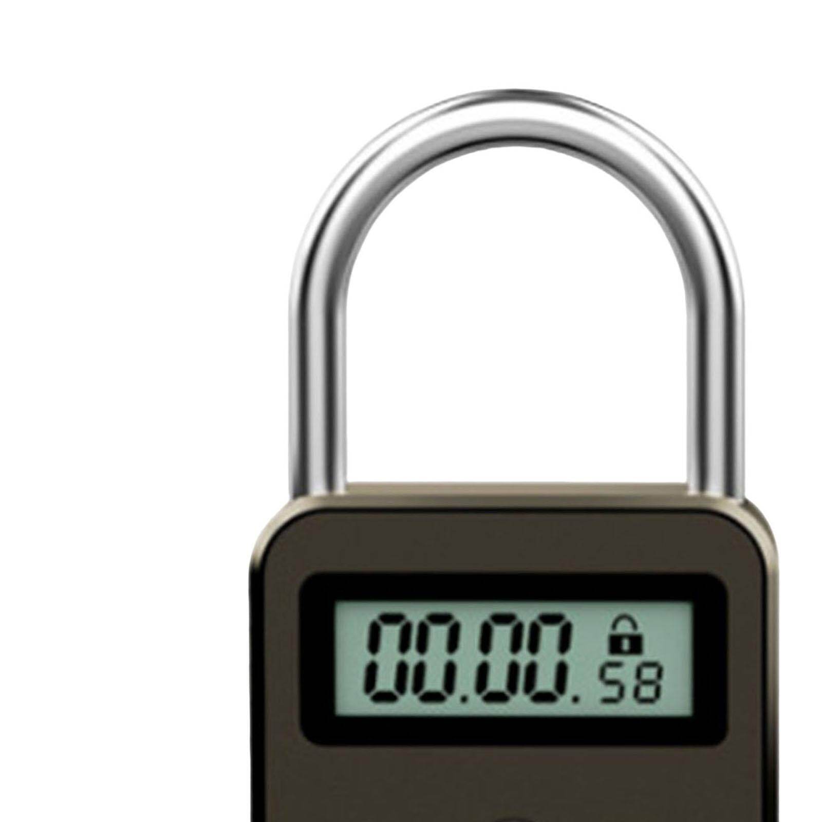 Blesiya LCD Display Multifunction Electronic Time Metal Timer lock Adult Habit