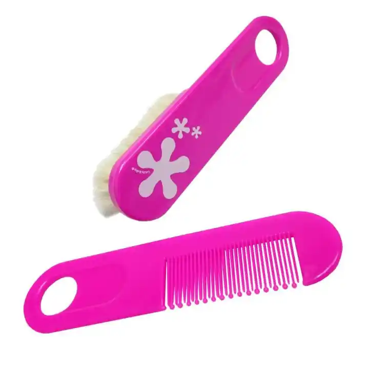 Baby Hair Brush Comb Set For Newborn Toddler Fine Hair Care Soft
