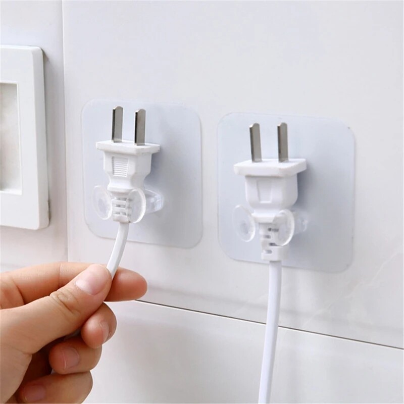 5/1Pcs Tường Lưu Trữ Móc Punch-Miễn Phí Cắm Điện Ổ Cắm Chủ Nhà Bếp Tàng Hình Tường Móc Dính Móc Áo Phòng Tắm