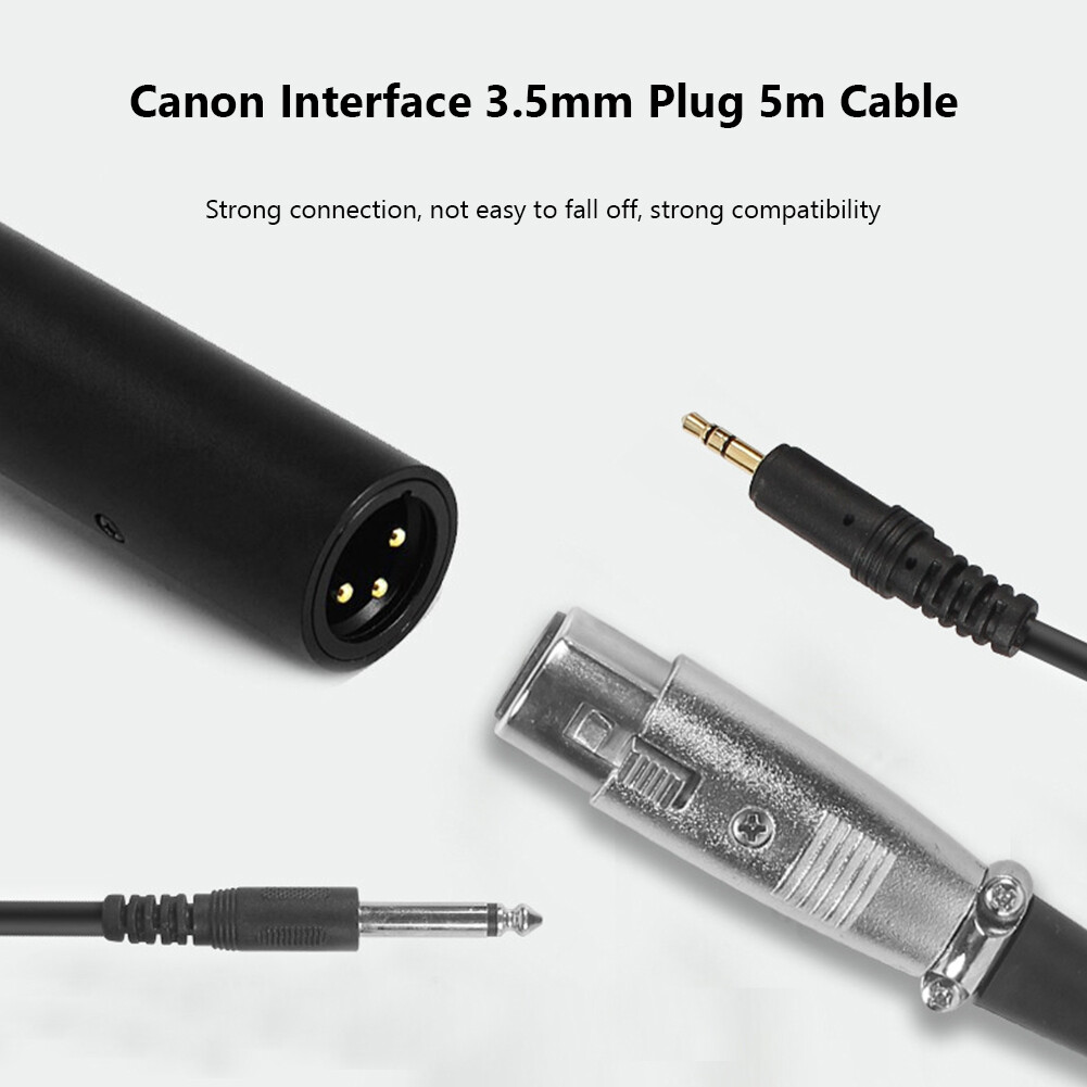 Microphone Interview Recording Youtube Live Mic for DSLR Camera Video Camcorder